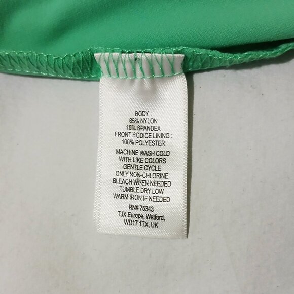 Cynthia Rowley Women’s Fit and Flare Knee Length Sleeveless Green Dress Size M - Picture 9 of 10